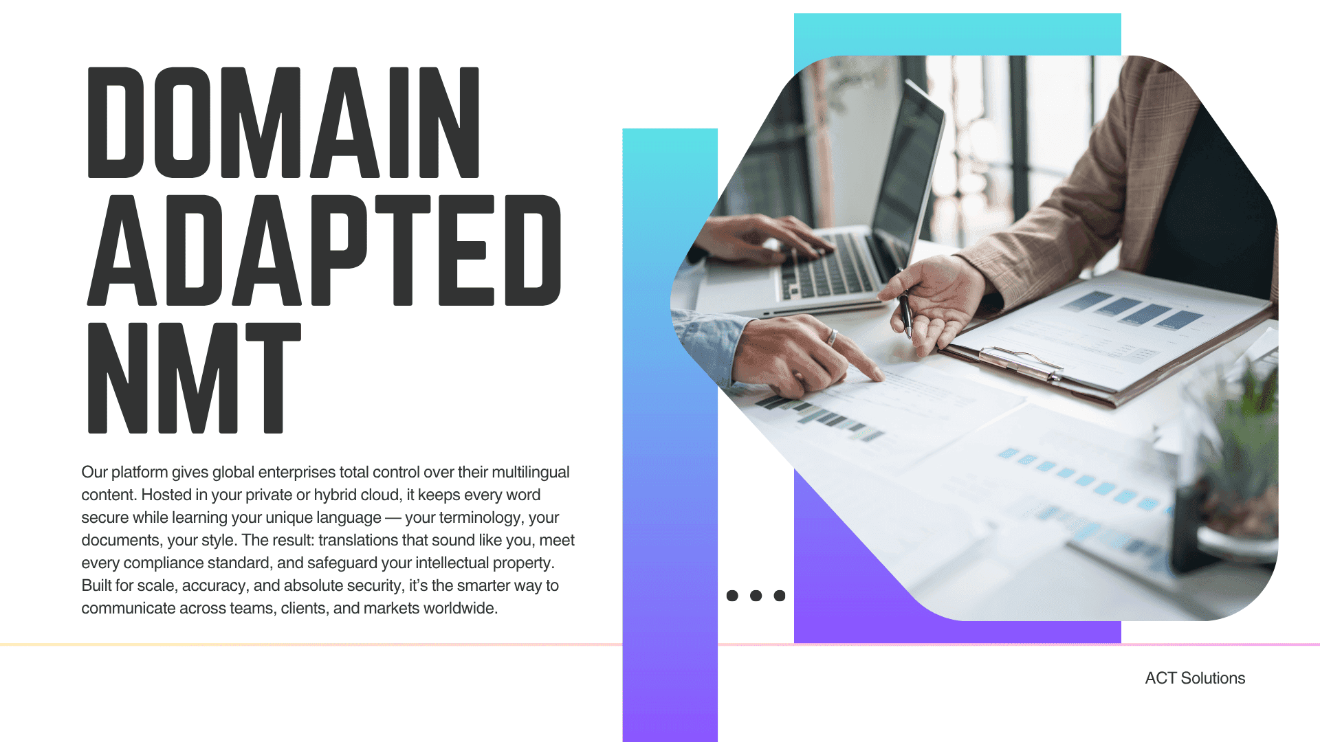 Illustration de la traduction neuronale adaptée aux domaines